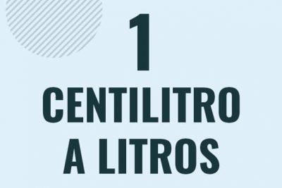 Profesor en pizarra explicando cuanto es 1 centilitro en litros o como pasar de 1 cl a l