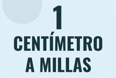 Profesor en pizarra explicando cuanto es 1 centimetro en millas o como pasar de 1 cm a mi