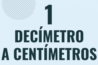 Profesor en pizarra explicando cuanto es 1 decimetro en centimetros o como pasar de 1 dm a cm