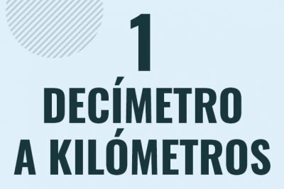 Profesor en pizarra explicando cuanto es 1 decimetro en kilometros o como pasar de 1 dm a km