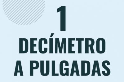 Profesor en pizarra explicando cuanto es 1 decimetro en pulgadas o como pasar de 1 dm a in