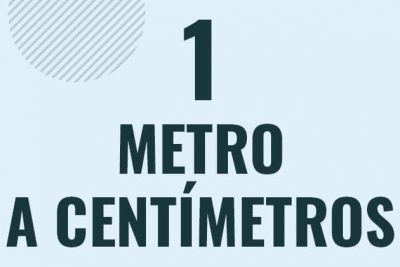 Profesor en pizarra explicando cuanto es 1 metro en centimetros o como pasar de 1 m a cm