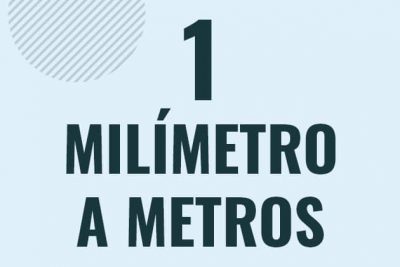 Profesor en pizarra explicando cuanto es 1 milimetro en metros o como pasar de 1 mm a m