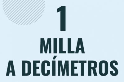 Profesor en pizarra explicando cuanto es 1 milla en decimetros o como pasar de 1 mi a dm