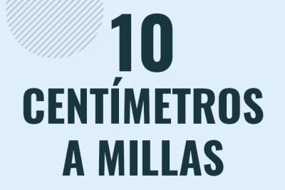 Profesor en pizarra explicando cuanto es 10 centimetros en millas o como pasar de 10 cm a mi