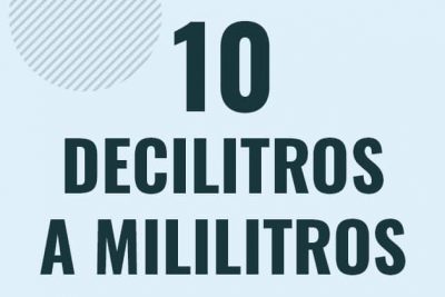 Profesor en pizarra explicando cuanto es 10 decilitros en mililitros o como pasar de 10 dl a ml