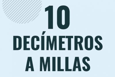 Profesor en pizarra explicando cuanto es 10 decimetros en millas o como pasar de 10 dm a mi