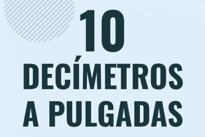 Profesor en pizarra explicando cuanto es 10 decimetros en pulgadas o como pasar de 10 dm a in