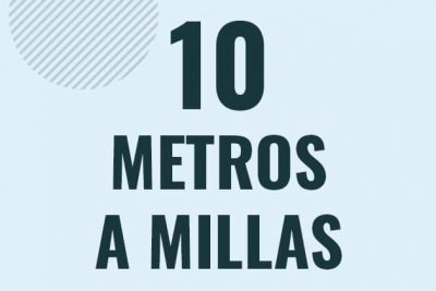Profesor en pizarra explicando cuanto es 10 metros en millas o como pasar de 10 m a mi