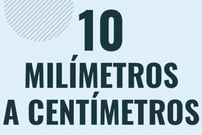 Profesor en pizarra explicando cuanto es 10 milimetros en centimetros o como pasar de 10 mm a cm