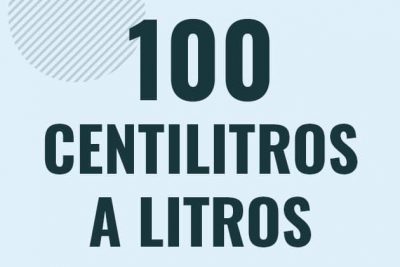 Profesor en pizarra explicando cuanto es 100 centilitros en litros o como pasar de 100 cl a l