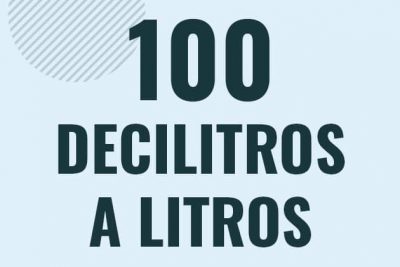 Profesor en pizarra explicando cuanto es 100 decilitros en litros o como pasar de 100 dl a l