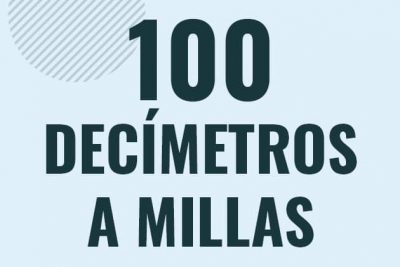Profesor en pizarra explicando cuanto es 100 decimetros en millas o como pasar de 100 dm a mi