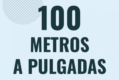 Profesor en pizarra explicando cuanto es 100 metros en pulgadas o como pasar de 100 m a in