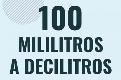 Profesor en pizarra explicando cuanto es 100 mililitros en decilitros o como pasar de 100 ml a dl