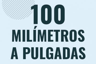 Profesor en pizarra explicando cuanto es 100 milimetros en pulgadas o como pasar de 100 mm a in