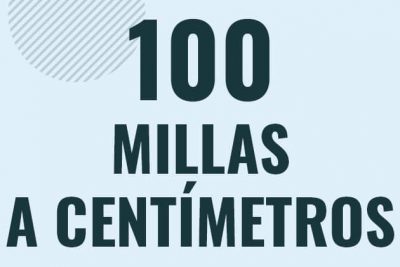Profesor en pizarra explicando cuanto es 100 millas en centimetros o como pasar de 100 mi a cm