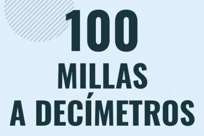 Profesor en pizarra explicando cuanto es 100 millas en decimetros o como pasar de 100 mi a dm