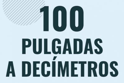 Profesor en pizarra explicando cuanto es 100 pulgadas en decimetros o como pasar de 100 in a dm