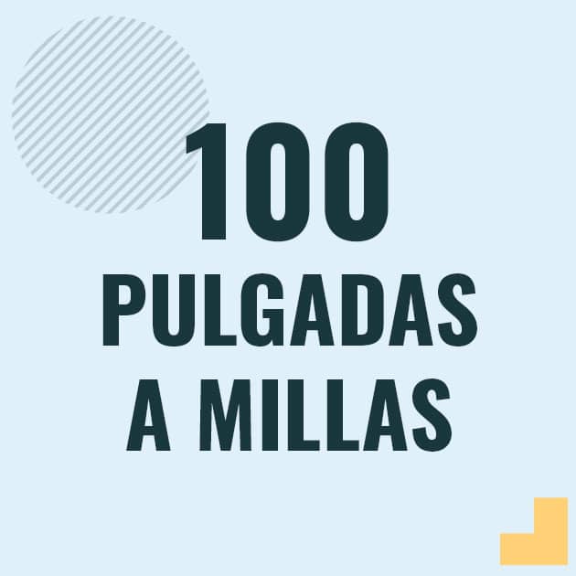 Conversión de 100 pulgadas a millas Profesor en pizarra explicando cuanto es 100 pulgadas en millas o como pasar de 100 in a mi