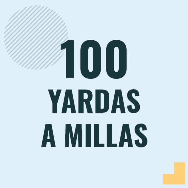 Conversión de 100 yardas a millas Profesor en pizarra explicando cuanto es 100 yardas en millas o como pasar de 100 yd a mi