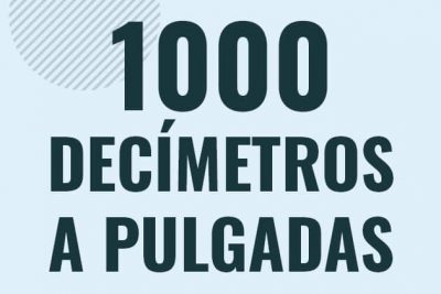Profesor en pizarra explicando cuanto es 1000 decimetros en pulgadas o como pasar de 1000 dm a in
