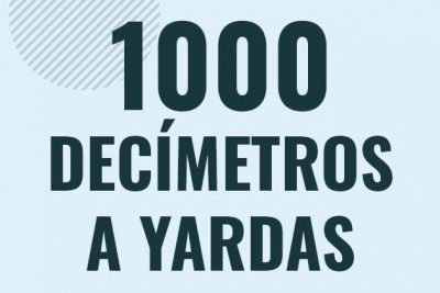 Profesor en pizarra explicando cuanto es 1000 decimetros en yardas o como pasar de 1000 dm a yd