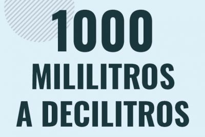 Profesor en pizarra explicando cuanto es 1000 mililitros en decilitros o como pasar de 1000 ml a dl