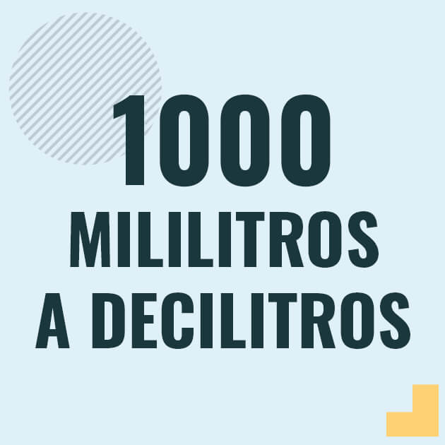 Conversión de 1000 mililitros a decilitros Profesor en pizarra explicando cuanto es 1000 mililitros en decilitros o como pasar de 1000 ml a dl