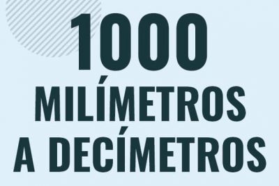 Profesor en pizarra explicando cuanto es 1000 milimetros en decimetros o como pasar de 1000 mm a dm