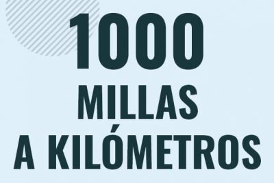 Profesor en pizarra explicando cuanto es 1000 millas en kilometros o como pasar de 1000 mi a km