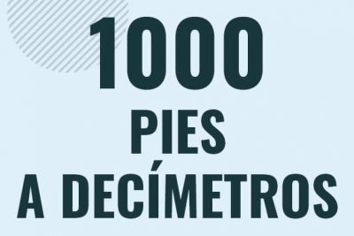 Profesor en pizarra explicando cuanto es 1000 pies en decimetros o como pasar de 1000 ft a dm