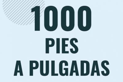 Profesor en pizarra explicando cuanto es 1000 pies en pulgadas o como pasar de 1000 ft a in