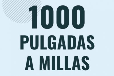 Profesor en pizarra explicando cuanto es 1000 pulgadas en millas o como pasar de 1000 in a mi