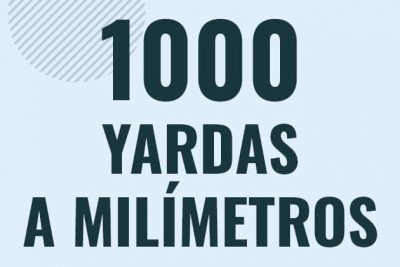 Profesor en pizarra explicando cuanto es 1000 yardas en milimetros o como pasar de 1000 yd a mm