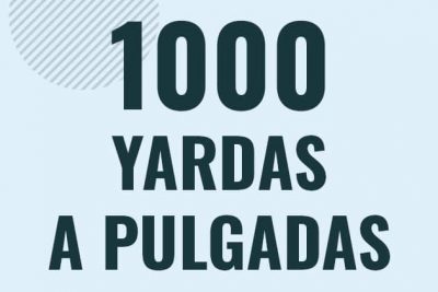 Profesor en pizarra explicando cuanto es 1000 yardas en pulgadas o como pasar de 1000 yd a in