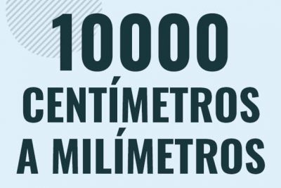 Profesor en pizarra explicando cuanto es 10000 centimetros en milimetros o como pasar de 10000 cm a mm