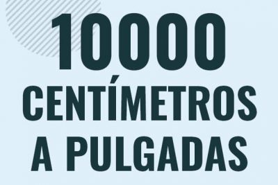 Profesor en pizarra explicando cuanto es 10000 centimetros en pulgadas o como pasar de 10000 cm a in
