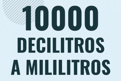Profesor en pizarra explicando cuanto es 10000 decilitros en mililitros o como pasar de 10000 dl a ml