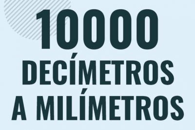 Profesor en pizarra explicando cuanto es 10000 decimetros en milimetros o como pasar de 10000 dm a mm