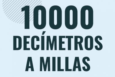 Profesor en pizarra explicando cuanto es 10000 decimetros en millas o como pasar de 10000 dm a mi