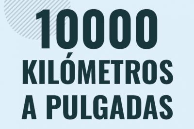 Profesor en pizarra explicando cuanto es 10000 kilometros en pulgadas o como pasar de 10000 km a in