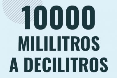 Profesor en pizarra explicando cuanto es 10000 mililitros en decilitros o como pasar de 10000 ml a dl