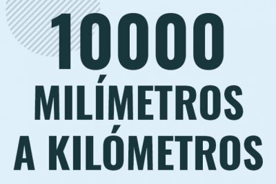 Profesor en pizarra explicando cuanto es 10000 milimetros en kilometros o como pasar de 10000 mm a km
