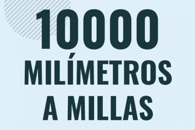 Profesor en pizarra explicando cuanto es 10000 milimetros en millas o como pasar de 10000 mm a mi