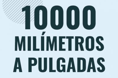 Profesor en pizarra explicando cuanto es 10000 milimetros en pulgadas o como pasar de 10000 mm a in