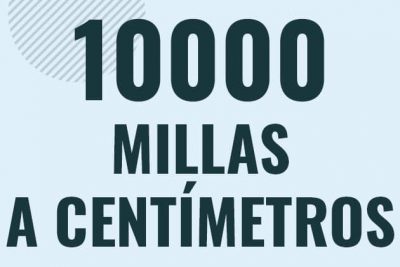 Profesor en pizarra explicando cuanto es 10000 millas en centimetros o como pasar de 10000 mi a cm