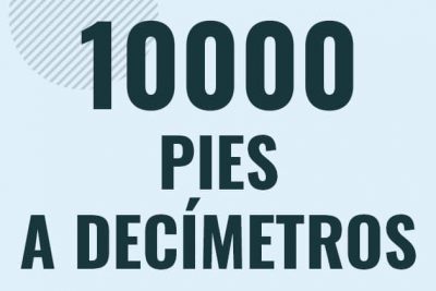 Profesor en pizarra explicando cuanto es 10000 pies en decimetros o como pasar de 10000 ft a dm