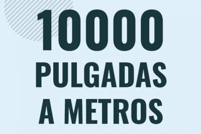 Profesor en pizarra explicando cuanto es 10000 pulgadas en metros o como pasar de 10000 in a m