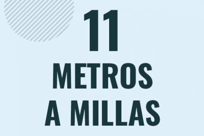 Profesor en pizarra explicando cuanto es 11 metros en millas o como pasar de 11 m a mi